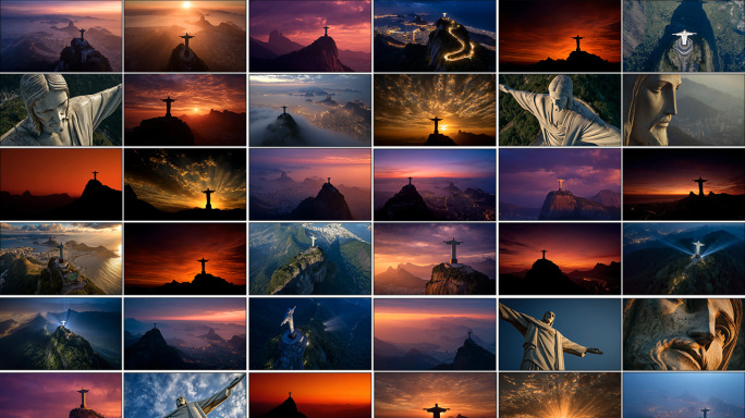 里约热内卢像  巴西地标建筑景观