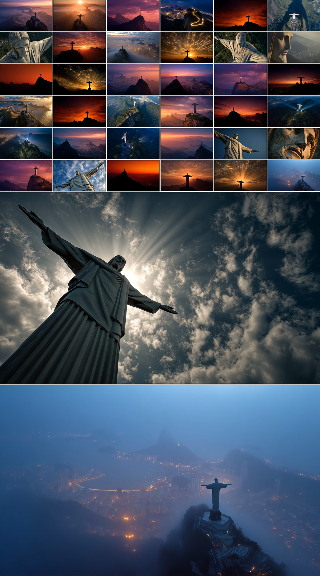 里约热内卢像  巴西地标建筑景观