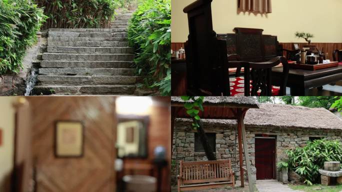 古村落 石屋  雅致 流水 古风建筑