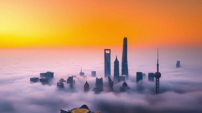 上海城市风光延时摄影