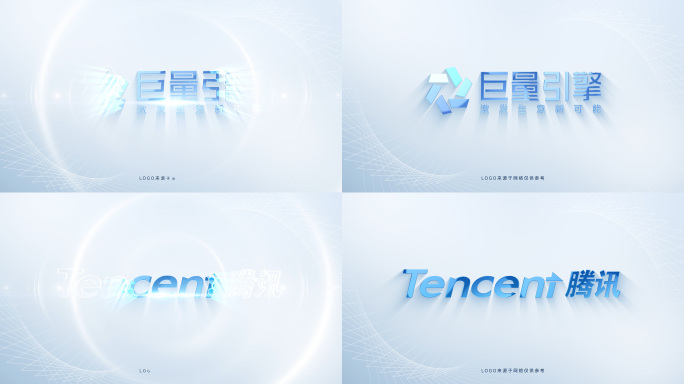 简洁大气logo展示演绎片头ae模板
