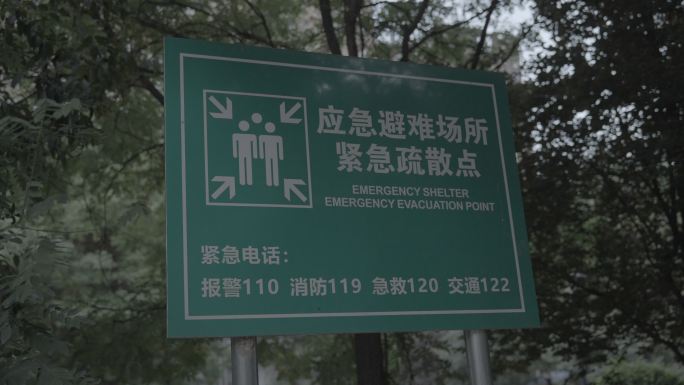 应急避难场所指示牌