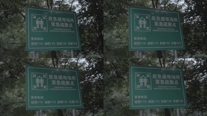 应急避难场所指示牌