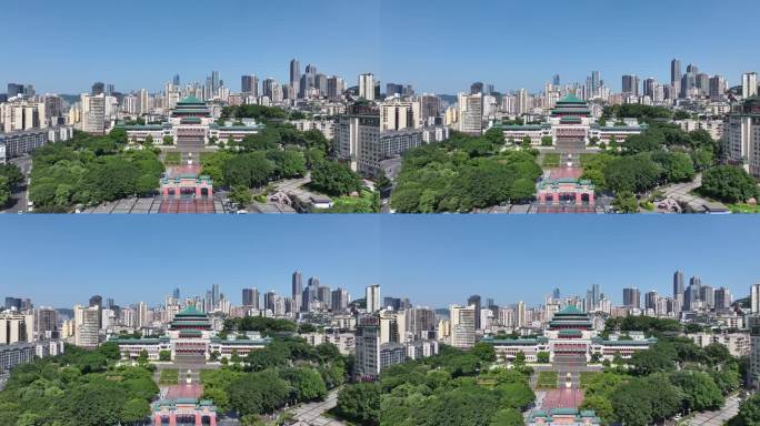 4k重庆人民大礼堂航拍