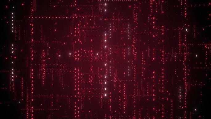 数字背景，深入不安全/感染网络中网络数字和数据的流动。