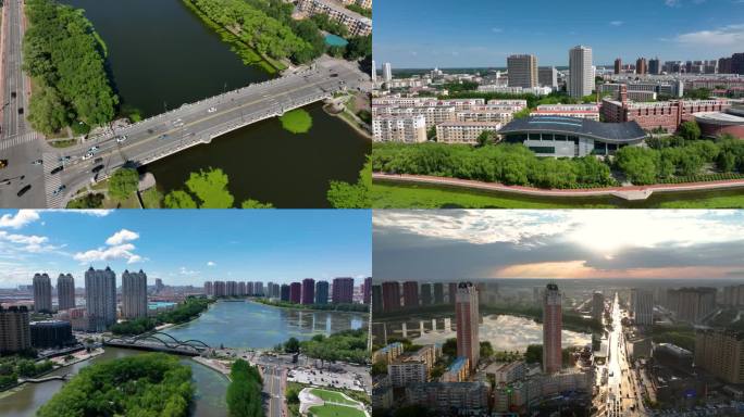 齐齐哈尔城市航拍