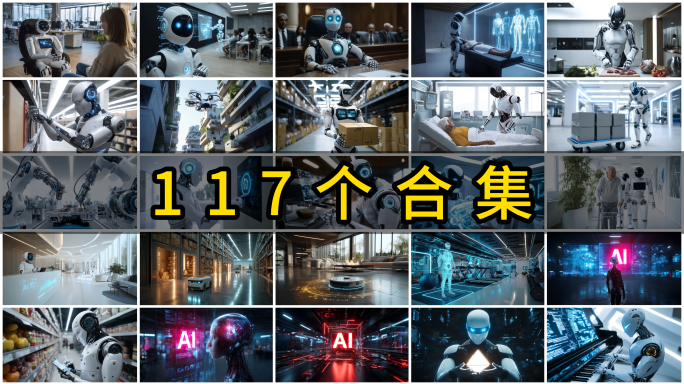 AI人工智能人形机器人未来科技创新机器人