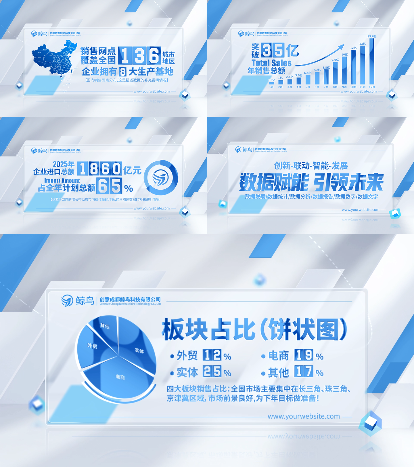 创意空间科技数据文字展示包装ae模板