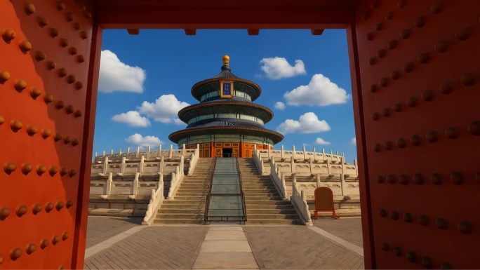 北京古建筑群风光  故宫 紫禁城