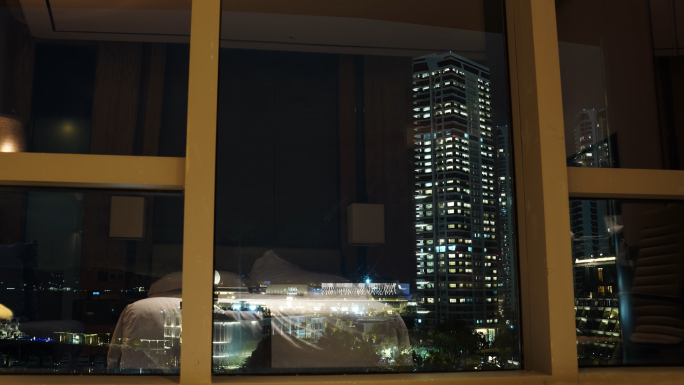 酒店夜景延时