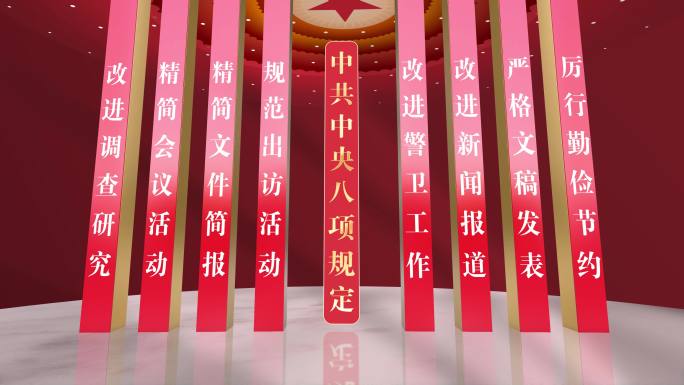 八项规定 三不腐 四风（党政大厅版）