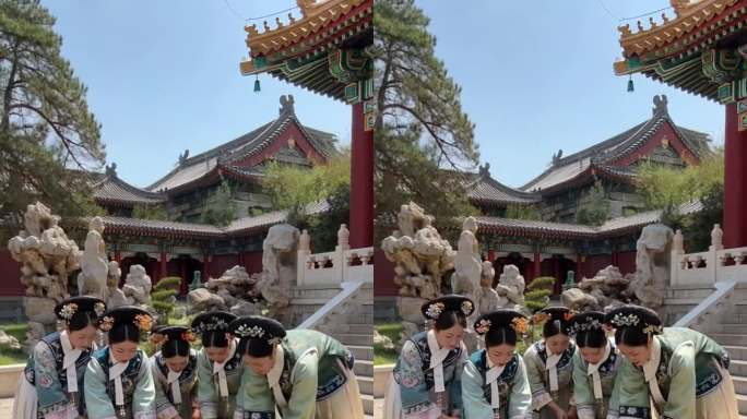 影视宣传片，古代的宫女
