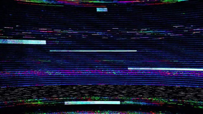 复古90年代VHS老式模拟电视噪音纹理屏幕背景。无信号，错误，系统损坏。