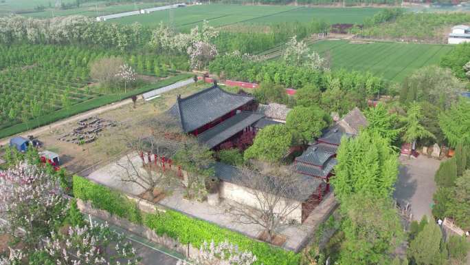 滕公文胜楼航拍 滕国故城 滕文公楼 滕州