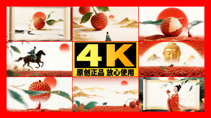 【精品】荔枝红尘古风意境一骑红尘妃子笑