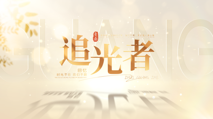 唯美光影青春文字片头