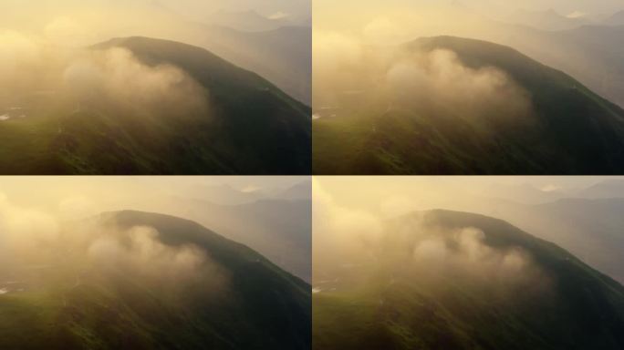 宁德柘荣云雾缭绕的山峦