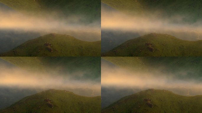 宁德柘荣山顶云海景观