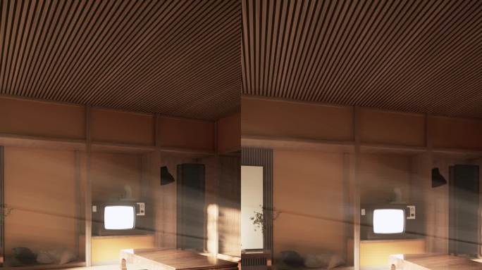 白色迷你沙发扶手椅，现代室内设计的日式客厅。3D渲染。