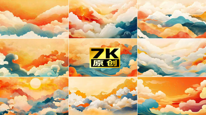敦煌祥云背景