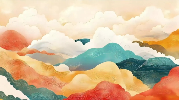 敦煌祥云背景