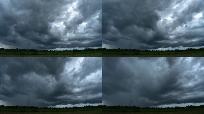 暴风云延时摄影