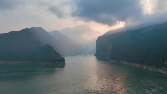 重庆三峡大好河山夔门白帝城奉节航拍