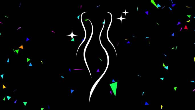 健身塑形霓虹剪影爆彩碎片方块颗粒粒子爆炸