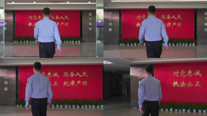 警察背影1