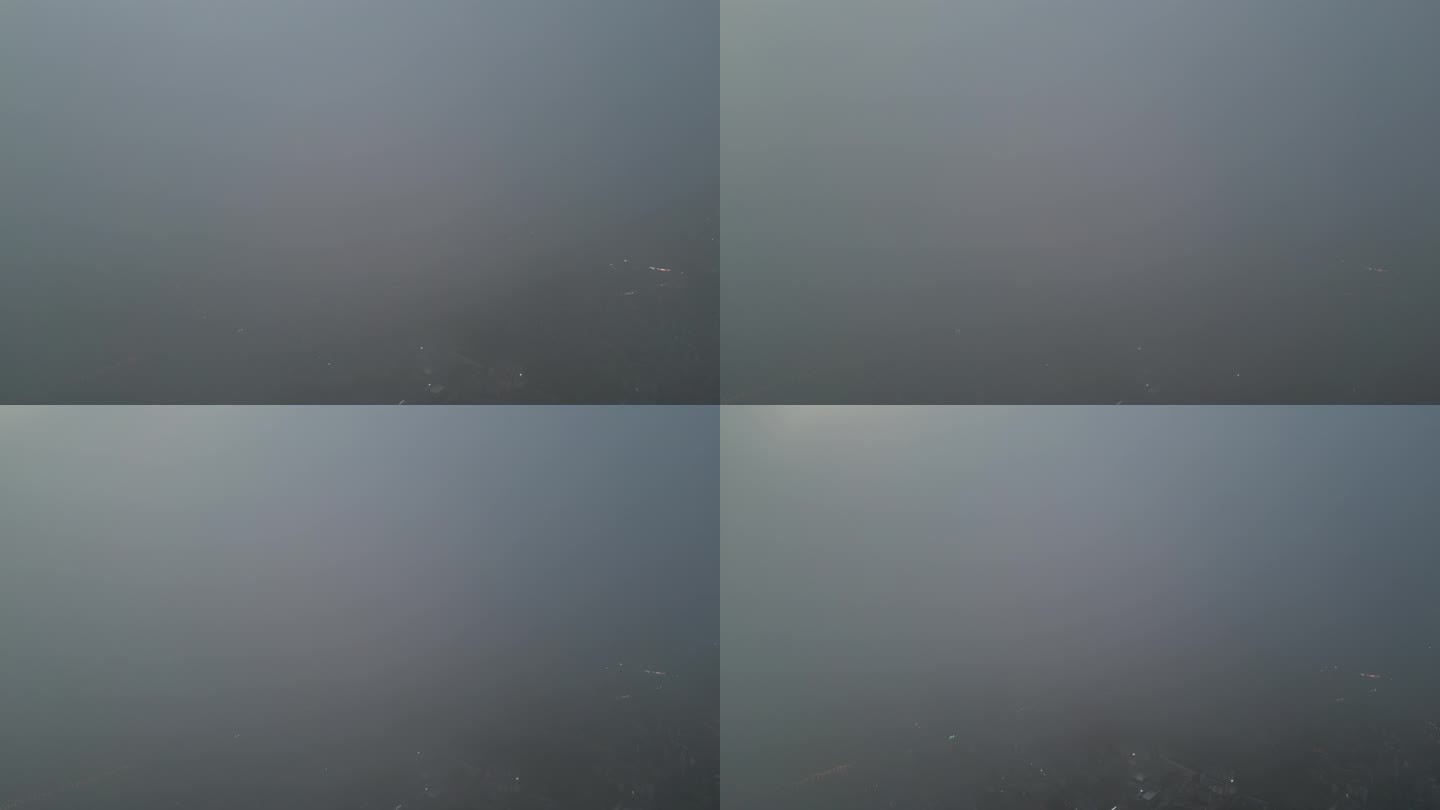 雾气笼罩的海景
