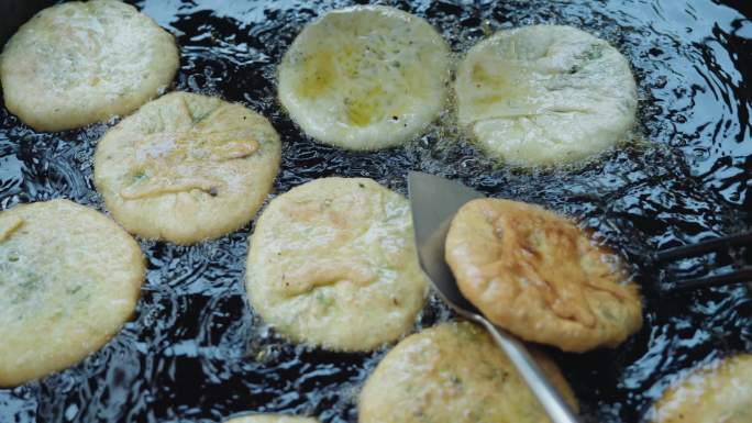 美食烹饪制作肉夹馍油茶炸饼小吃