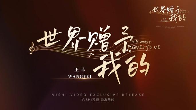 世界赠予我的mv唯美唱词