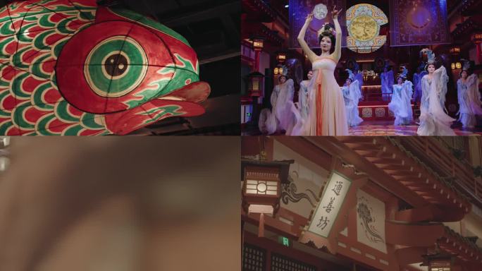 西安长安十二时辰美女跳舞唐朝氛围感