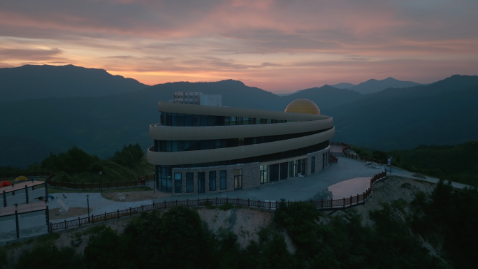 4K 山顶天文馆日落 开化暗夜公园天文馆