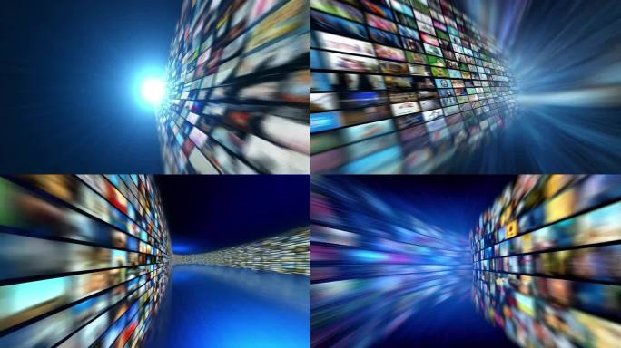 通讯技术 信息化时代数字媒体 科技数据流