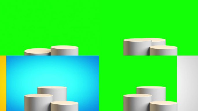 讲台 - 底座 - 舞台。3D无缝背景（循环4K）