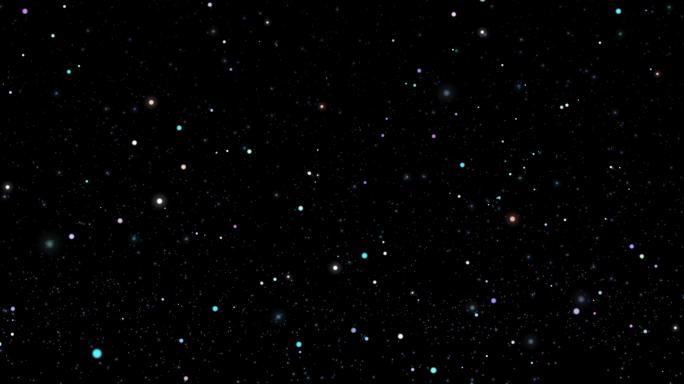 8k星空闪烁粒子唯美背景