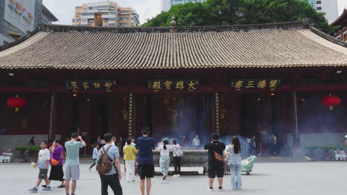广州大佛寺人文景观4K