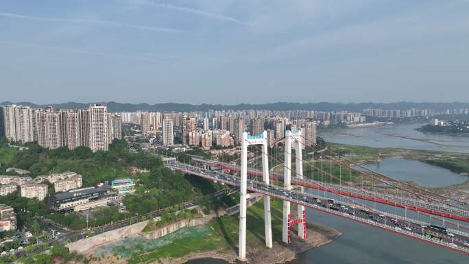 重庆鹅公岩大桥江景风光