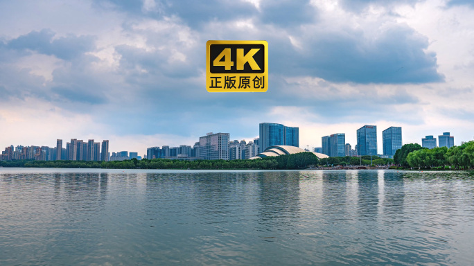 合肥地标大剧院天鹅湖风云变幻合肥电视台