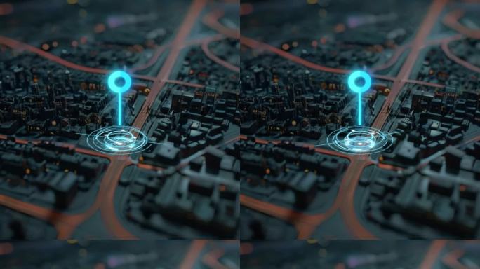 标记杆无限循环地图定位坐标