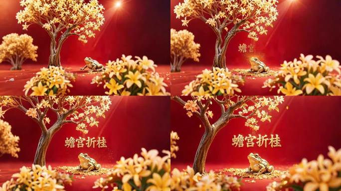 蟾宫折桂横屏蟾宫折桂横版金榜题名旗开得胜
