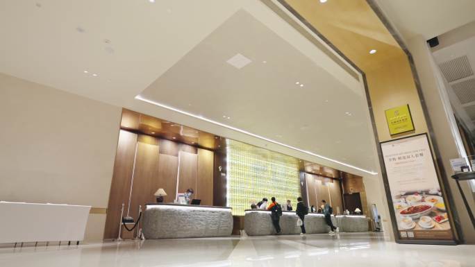 星级酒店前台大堂吧客房