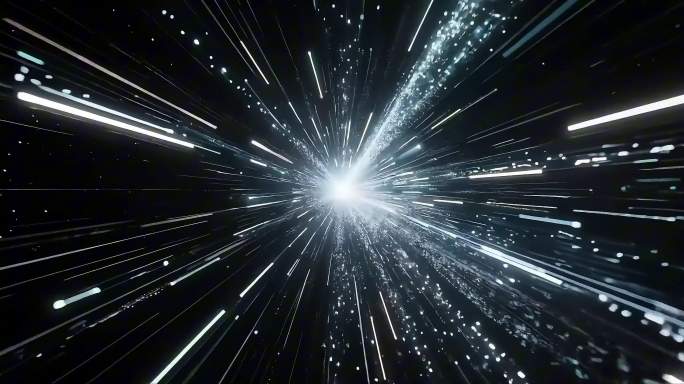 科技粒子穿越星际光速穿梭隧道