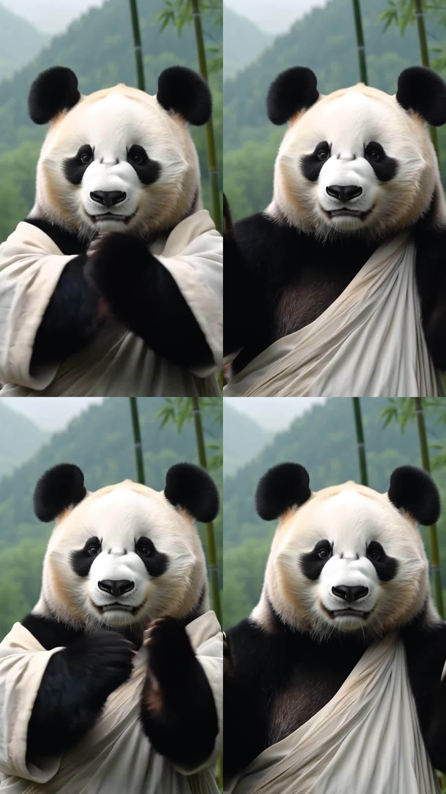 憨态可掬的熊猫特写