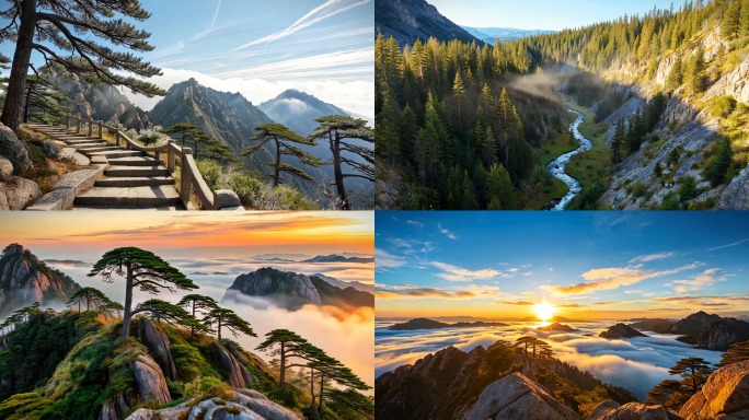 中国壮丽山河之泰山美景视频