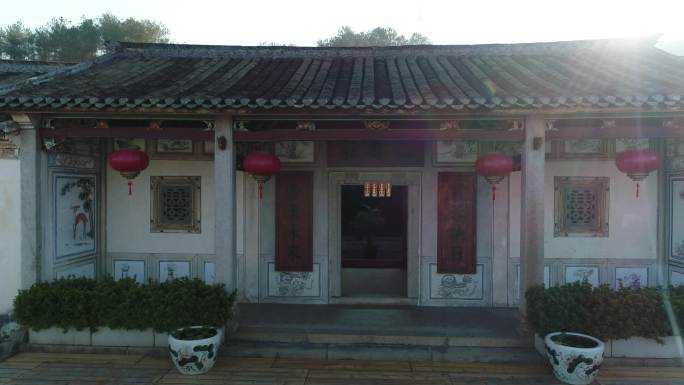 梅州 仁寿庄 航拍 客家围屋航拍景观