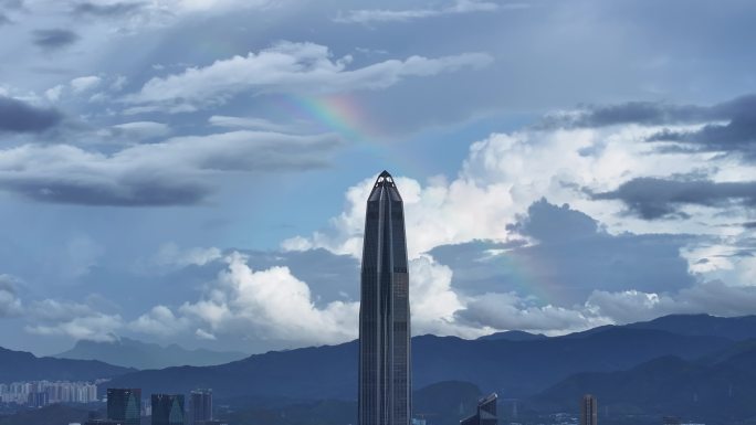 深圳平安金融中心城市景观航拍