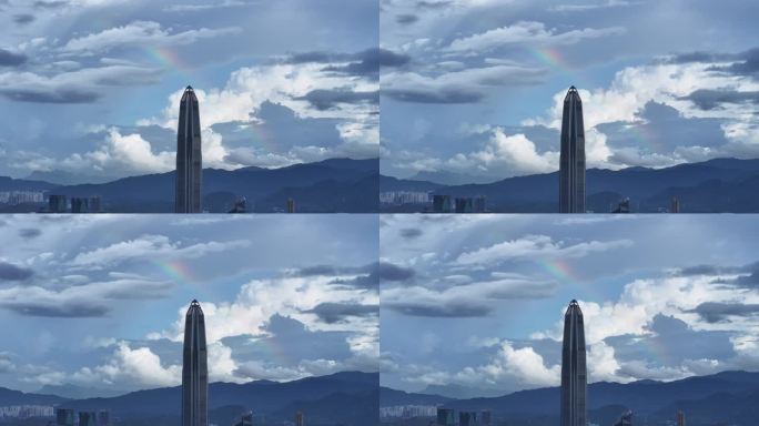 深圳平安金融中心城市景观航拍