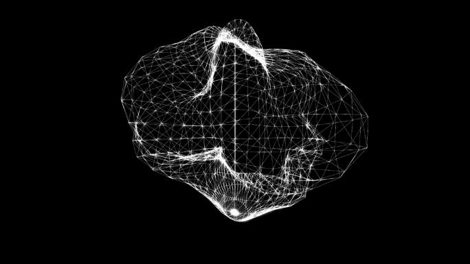 噪波球科技感数字线条结构